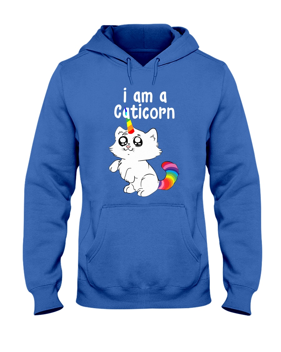 Unicorn - I Am A Caticorn Hooded Sweatshirt