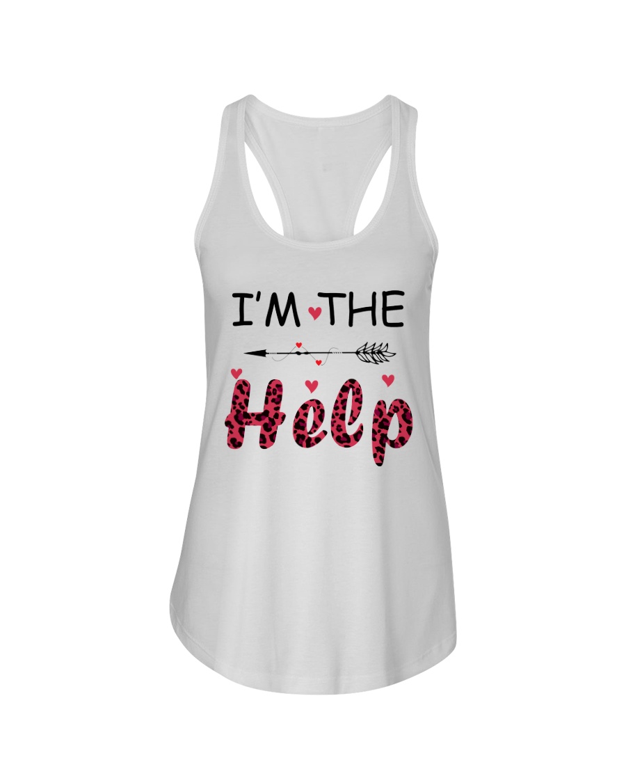 Wine I'm The Help Ladies Flowy Tank