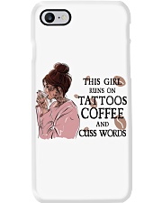 COFFEE THIS GIRL RUNS ON TATTOOS COFFEE Phone Case tile