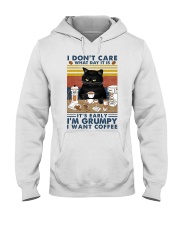 I DON'T CARE WHAT DAY IT IS IT'S EARLY I'M GRUMPY Hooded Sweatshirt tile