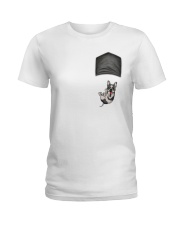 French Bulldog Pocket Drop Ladies T-Shirt tile