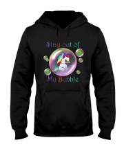 Unicorn Stay Out Of My Bubble Hooded Sweatshirt tile