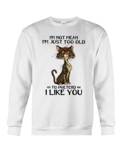 CAT I'M NOT MEAN I'M JUST TOO OLD Crewneck Sweatshirt tile