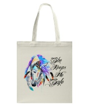 Horse She Keeps Me Safe Tote Bag tile