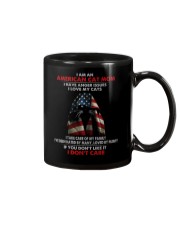 Cat I Am An American Cat Mom Mug tile