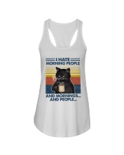 Cat I Hate People And Morning Ladies Flowy Tank tile