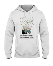 Gardening Easily Distracted By Gardening And Cats Hooded Sweatshirt tile