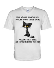 Cat Fool Me V-Neck T-Shirt tile
