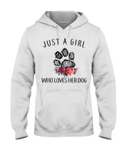 Dog Just A Girl Hooded Sweatshirt tile