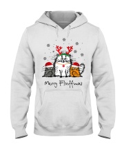 Cat Merry Fluffmas Christmas sweatshirt Hooded Sweatshirt thumbnail