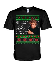 George Michael Last Christmas I gave you sweater V-Neck T-Shirt thumbnail
