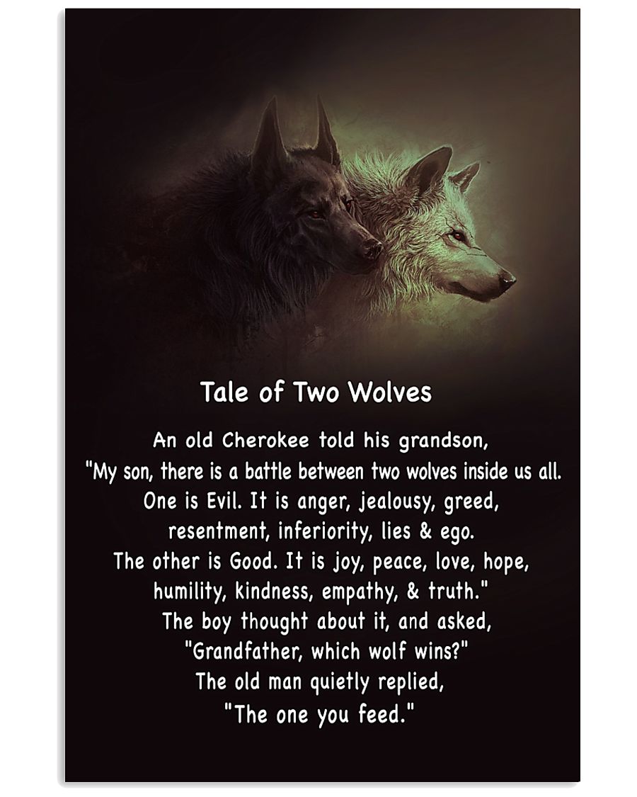 TALE OF TWO WOLVES 11x17 Poster
