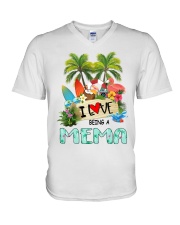 I love being a Mema summer v2 V-Neck T-Shirt tile