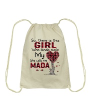 Girl - She Calls Me MaDa Drawstring Bag tile
