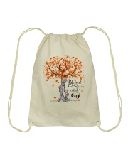 Blessed to be called Gigi autumn v4 Drawstring Bag tile