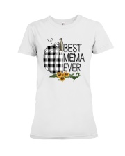Pumpkin- Best Mema ever Premium Fit Ladies Tee tile