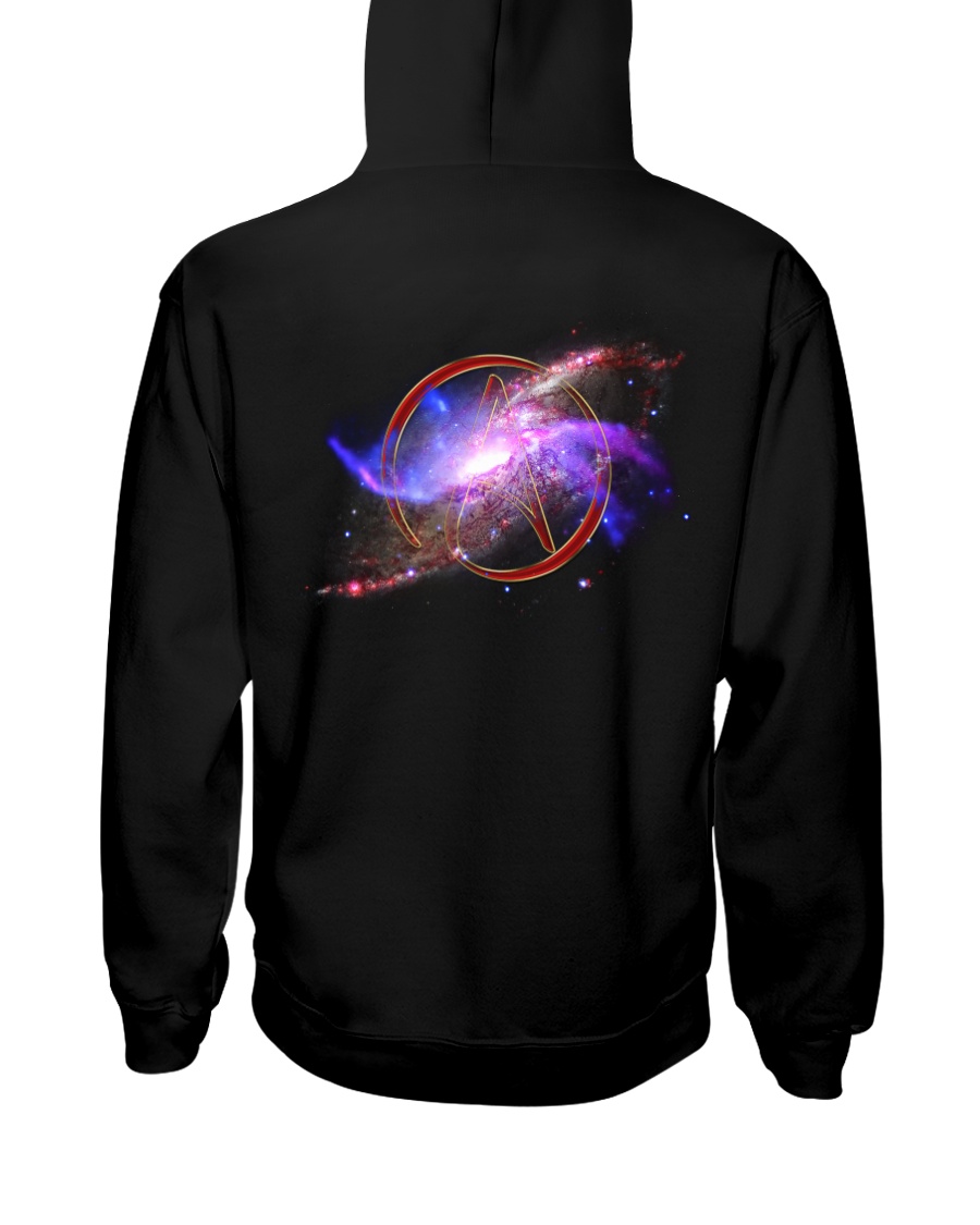 Atheist shirts - Atheist Symbol - Universe Hooded Sweatshirt