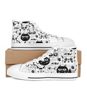 black cats meow Women's High Top White Shoes thumbnail