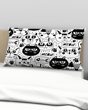 black cats meow Rectangular Pillowcase aos-pillow-rectangular-front-lifestyle-01