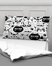 black cats meow Rectangular Pillowcase aos-pillow-rectangular-front-lifestyle-03