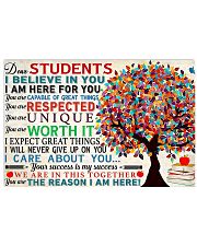 Dear students 17x11 Poster front