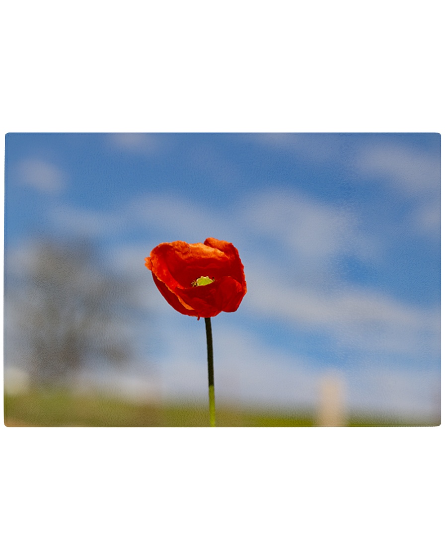 Red Poppy home Rectangle Cutting Board