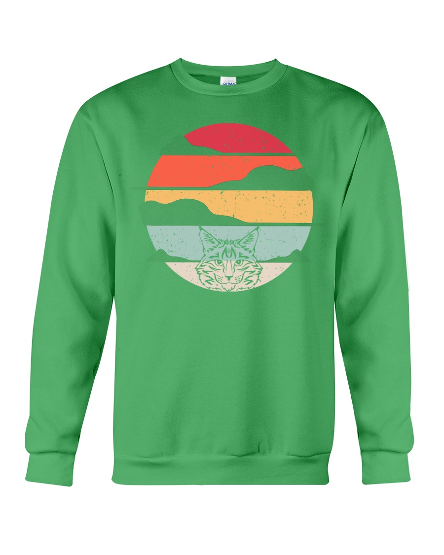 Maine Coon Cat Retro Style Crewneck Sweatshirt