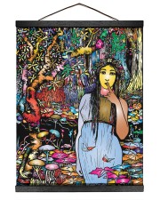 Wild Girl 16x20 Black Hanging Canvas front