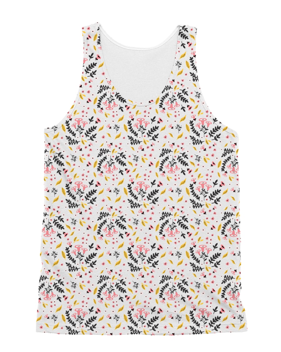 Autumn Flower Pattern All-over Unisex Tank