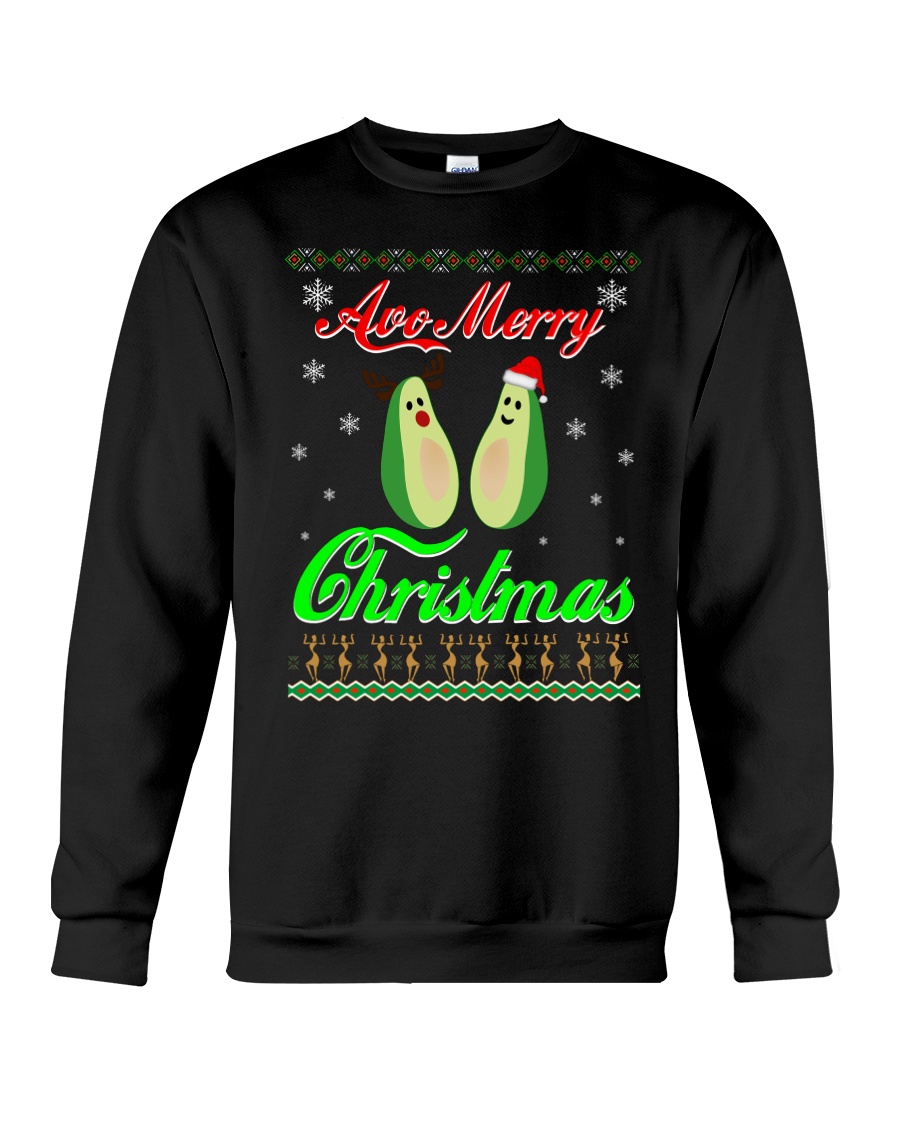 Avocado Ugly Christmas Sweater Crewneck Sweatshirt