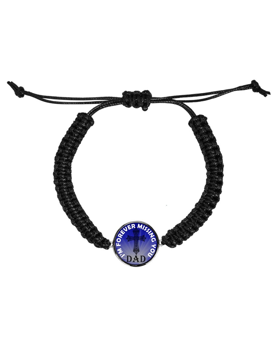 I'm Forever Missing You Dad Circle Bracelet Cord Circle Bracelet