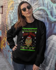 Owl Merry Christmas Hoodies Crewneck Sweatshirt lifestyle-unisex-sweatshirt-front-3