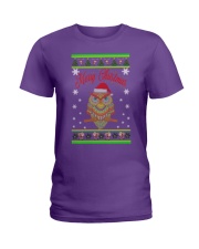 Owl Merry Christmas Hoodies Ladies T-Shirt thumbnail