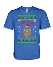 Owl Merry Christmas Hoodies V-Neck T-Shirt thumbnail