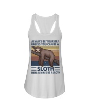 Always Be Yourself Ladies Flowy Tank tile