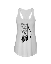 What Feelings Sound Like Ladies Flowy Tank tile