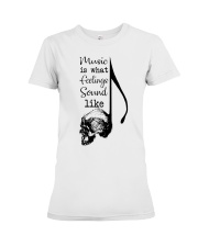 What Feelings Sound Like Premium Fit Ladies Tee tile