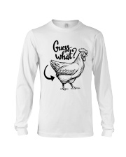 Guess What Chicken Funny Long Sleeve Tee tile