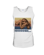 HHHHiii Funny Sloth Unisex Tank tile