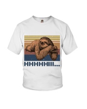 HHHHiii Funny Sloth Youth T-Shirt tile