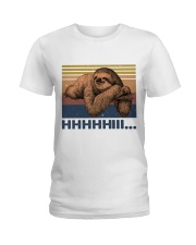 HHHHiii Funny Sloth Ladies T-Shirt tile