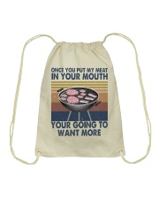Once You Put My Meat Funny Drawstring Bag thumbnail