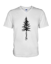 Wander Pine Tree V-Neck T-Shirt thumbnail