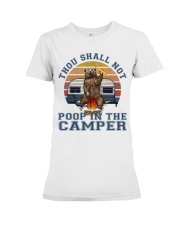 Thou Shall Not Poop IN The Camper Premium Fit Ladies Tee tile