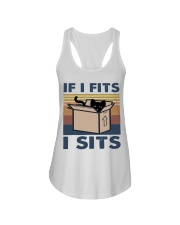 If I Fits I Sits Ladies Flowy Tank tile