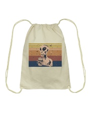 Beer And Alien Drawstring Bag tile