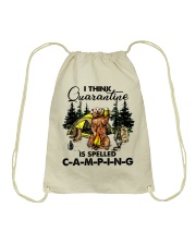 I Think Quarantine Drawstring Bag tile