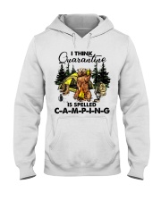 I Think Quarantine Hooded Sweatshirt front
