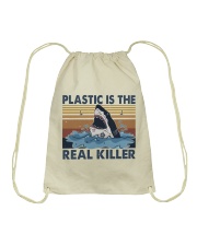 Plastic Is The Real Killer Drawstring Bag thumbnail