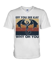 Eff You See Key V-Neck T-Shirt thumbnail